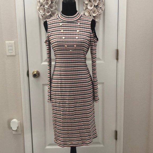DONATED!!  Gilli Stripe knit dress with cold - Picture 2 of 8